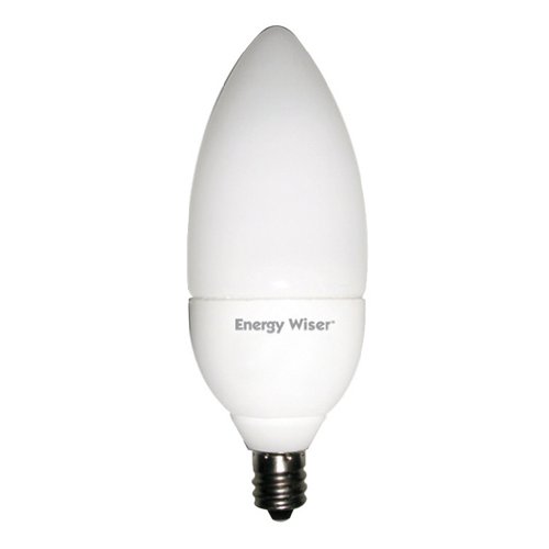 Bulbrite CF5/CTW 5Watt Compact Fluorescent Torpedo Style Chandelier Bulb, Soft White