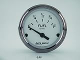 Auto Meter | 1904 2 1/16 American Platinum - Fuel Level Gauge - 0 Ohm Empty / 90 Ohm Full
