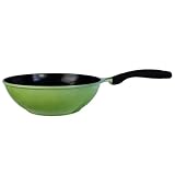 Culinario Wokpfanne mit umweltfreundlicher Ecolon Keramik-Beschichtung, Induktion, Ø 30 cm, grün