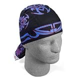 ZANheadgear Flydanna 100 Percentage Cotton Blue Tribal IV Bandanna