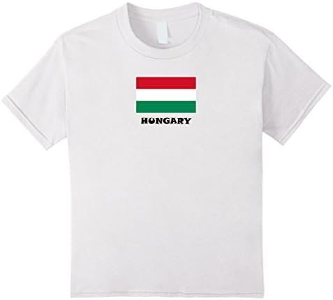 Hungary National Flag T-shirt Hungarian National Flag Shirt - Kids 4 - White