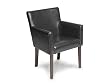 SEVEN Game Tables S202 Taggart Leather Club Chair (Charcoal)