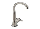 Delta Simply PuR Filtration System Single-Handle Traditional Spout Kitchen Faucet, Stainless #210-SS