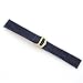 Blue Genuine Crocodile Strap 18mm
