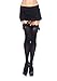 Leg Avenue Women's Satin Ruffle Trim and Bow Thigh Highs