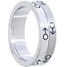 Stainless Steel Two Tone MALE SPINNER Ring