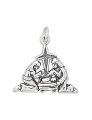Sterling Silver Nativity Charm