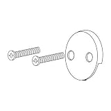 Delta RP31556PB Classic Overflow plate and screws, Brilliance Polished Brass