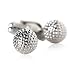 Golf Ball Golfer Silver Cufflinks by Cuff-Daddy