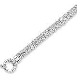14k White Gold Pave Round 0.90 Carat Diamond Bracelet