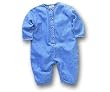Infant Denim Coverall With Snap Crotch