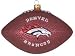Denver Broncos NFL Glass Football Ornament (5")