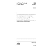 ISO 15490:2000, Fine ceramics (advanced ceramics, advanced technical ceramics) -- Test method for tensile strength of monolithic ceramics at room temperature