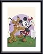 Art Poster Metal Framed Print - Playful Pluto - Artist: Walt Disney- Poster Size: 14 X 11