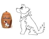 Border Collie Whine Treat Jar