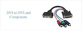 DVI male to DVI female and Component Adapter