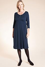 Classic Collection Button Front Dress with Wool