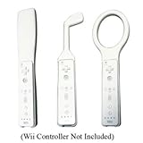 Sports Pack Attachments for Nintendo Wii Console ~ Includes Tennis Racquet, ....