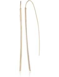 Sterling Silver Long Dagger Euro Wire Earrings