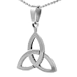 Surqical Steel Celtic Triangle Necklace