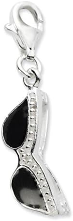 Click-on Enamel Sunglass Charm-Sterling Silver