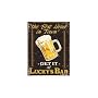 Lucky's Bar The Best Head In Town Tin Sign