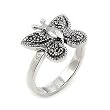 Small Butterly Marcasite Ring