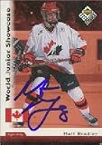 Matt Bradley, Team Canada, 1998 Upper Deck World Juniors Autographed Card