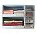 Two-in-One Cardboard Closet Shelf Organizer, Blue (20.25