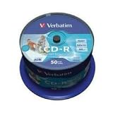 Verbatim 43309 CD-R Printable 52x 50 pack spindle