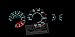 1992-1995 Honda Civic Manual 160mph Black Reverse Gauges