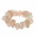 Sterling Silver Genuine Rose Quartz Chip Stretch Ring