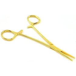 Hemostat Forceps Body Jewelry Piercing Tool Gold Plated
