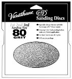 Varathane Ezv Sanding Discs, 80 grit