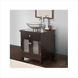 Pegasus Dark Red Mahogany Vessel Vanity 714108