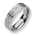 Titanium Celtic Knot 6mm Satin and Polished Band TB204-8