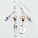 Power Place Earrings w/Crystal & Moon
