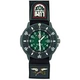 Navy Seal II Dive Watch, Green Dial, Logo Nylon Strap