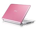 MSI Wind U100-280US 10-Inch Netbook (1.6 GHz Intel Atom Processor, 1 GB RAM, 160 GB Hard Drive, 6 Cell Battery, XP Home) Pink