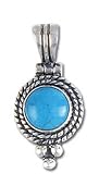 Solid Sterling Silver Turquoise Pendant