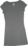 Unplugged Label for Green Jersey Cap Sleeve Tunic T-Shirt Tee