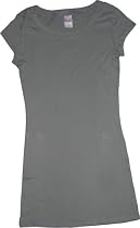 Unplugged Label for Green Jersey Cap Sleeve Tunic T-Shirt Tee