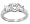 .95Ct. Three Stone Platinum Certified Emerald Cut Diamond Engagement Ring