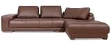 Designer Pasadena Italian Leather Corner Sofa Chaise Suite