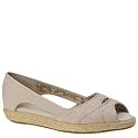Grasshopper Women's Napa Skimmer Spectator Wedge,Stone,9 W