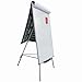 VIZ-PRO Light Weight Porcelain Magnetic Tripod Whiteboard/Flipchart Easel, 24