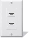 AudioQuest HDMI M2 HDMI wall plate with two female HDMI jacks