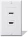 Electronics : AudioQuest HDMI M2 HDMI wall plate with two female HDMI jacks