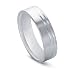 Jewelry : 18k White Gold High Polish Men's Wedding Band, 6mm