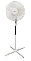 White 16" (40cm) Oscillating Pedestal (stand) Fan